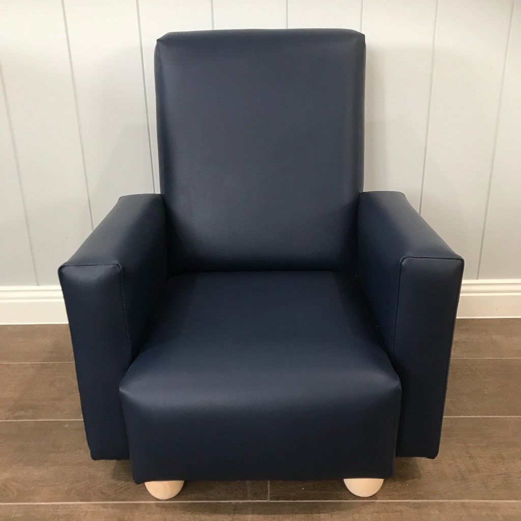 Vinyl Navy Blue Chair — image 1