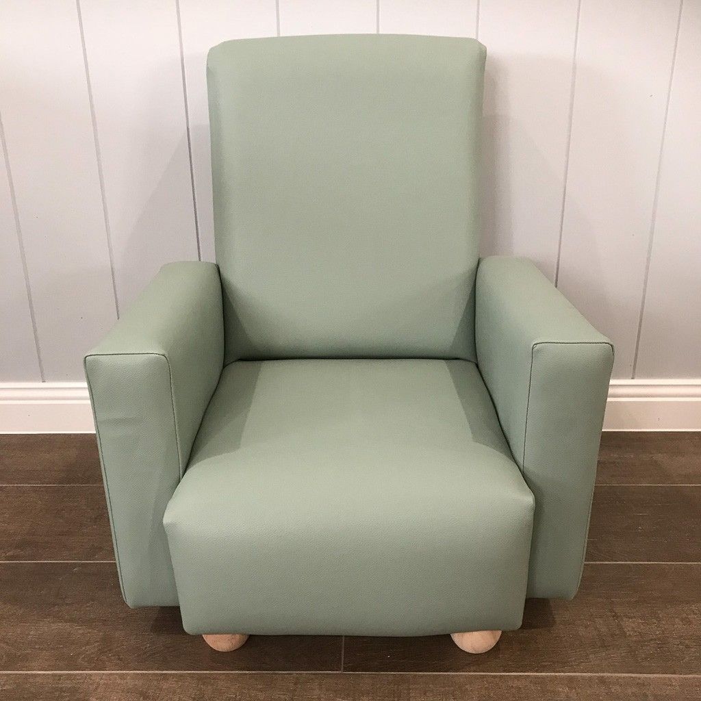 Vinyl Sea Foam Green Chair — image 1