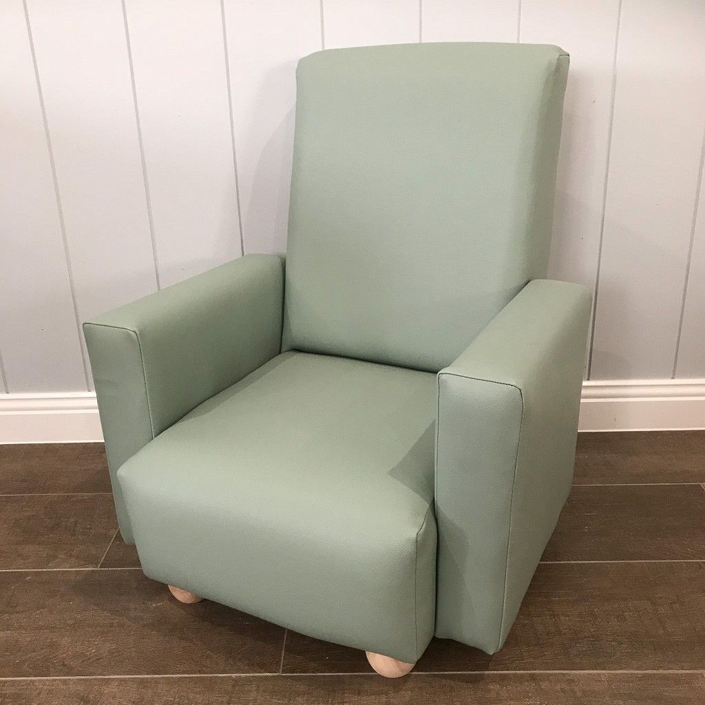 Vinyl Sea Foam Green Chair — image 2