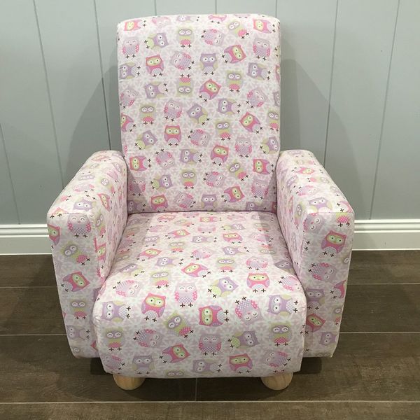 Pink Owls Chair
