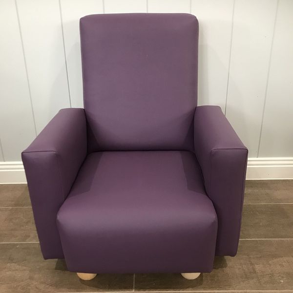 Vinyl Purple Chair