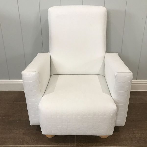 Vinyl White Crocodile Chair